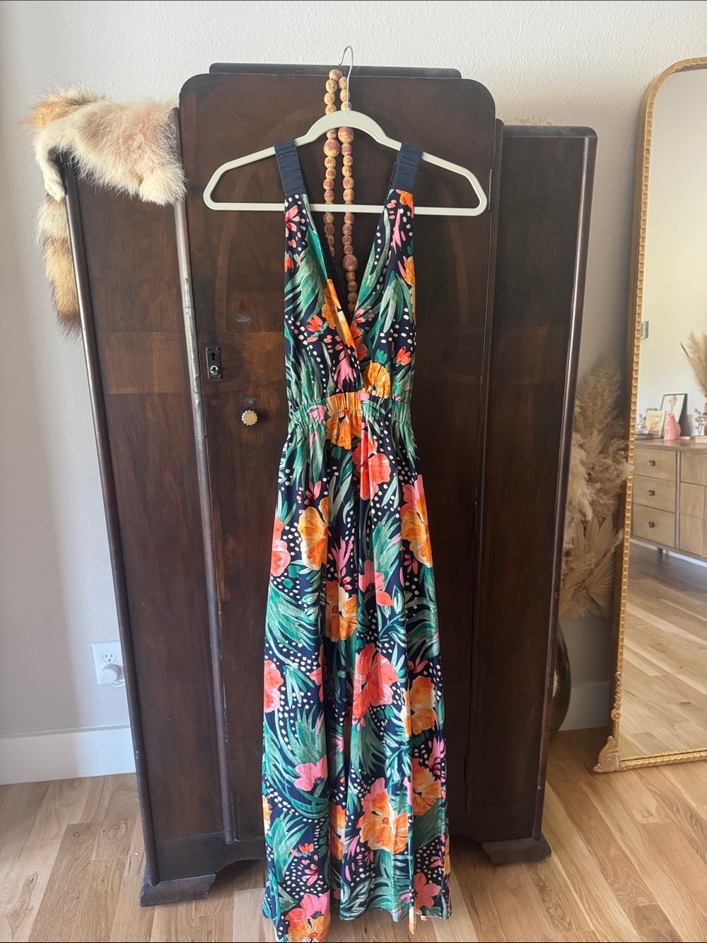 Cross back maxi dress